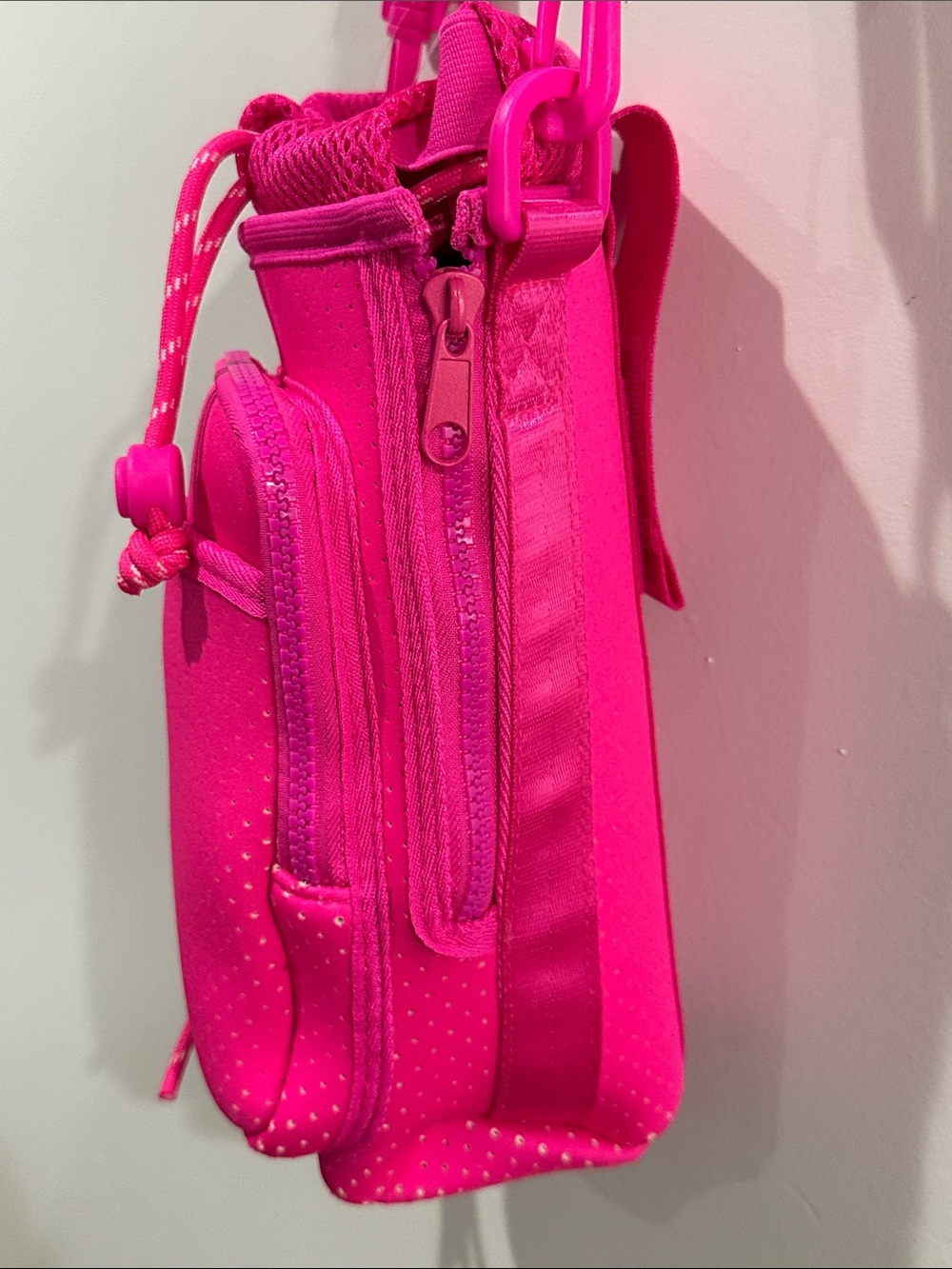 Women's Neoprene Crossbody Bucket Bag - Picture 10 of 12